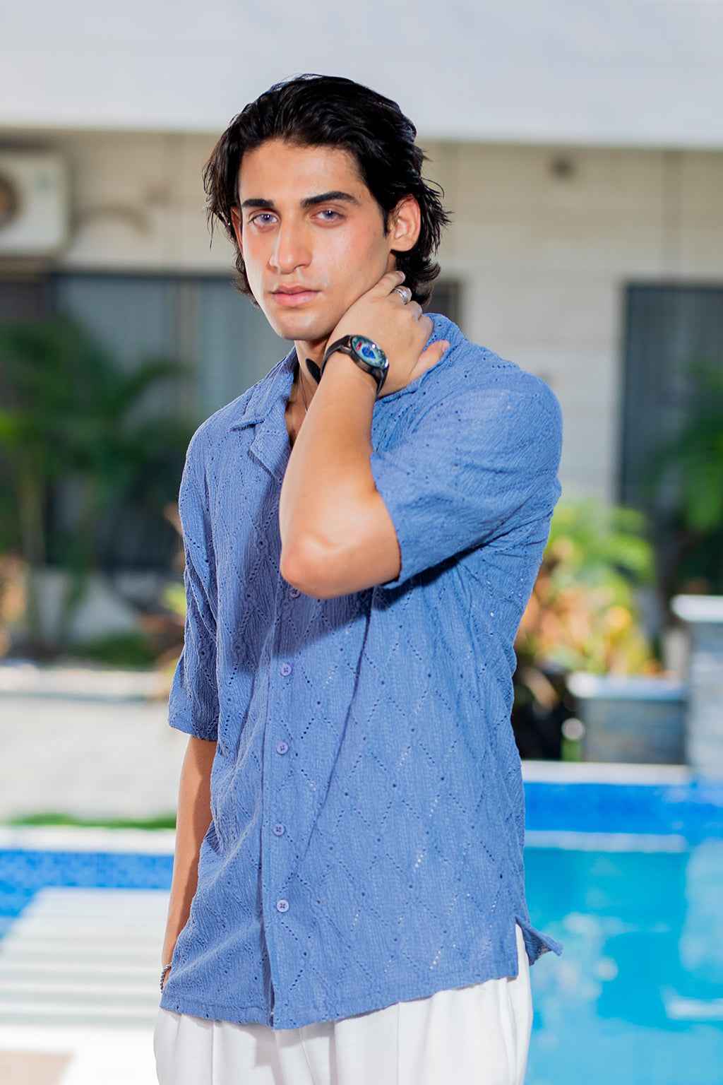 Blue Mirage Button-Down