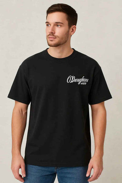 Men’s Down-Shoulder Cotton Party Night T-Shirt