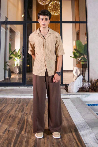 Men’s Relaxed Fit Trouser in Chocolate Brown for Ultimate Comfort - Ecowears.pk