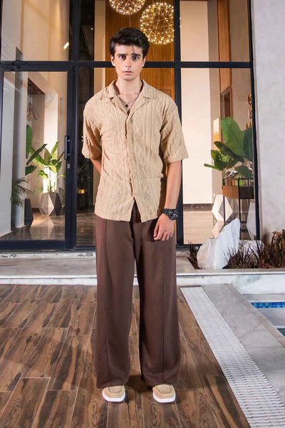 Men’s Relaxed Fit Trouser – Chocolate Brown