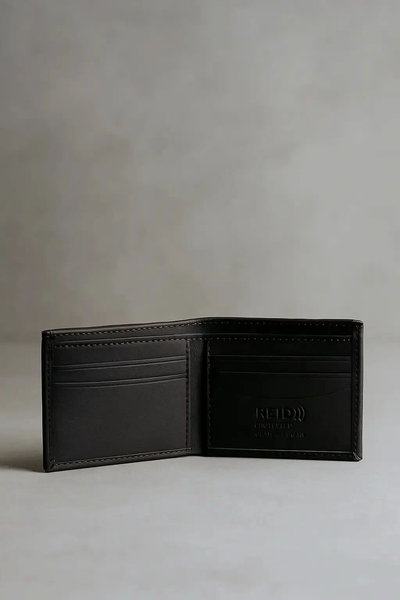 Minimalist RFID Leather Wallet – Slim & Secure Design
