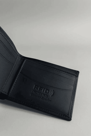 Minimalist RFID Leather Wallet – Slim & Secure Design - Ecowears.pk