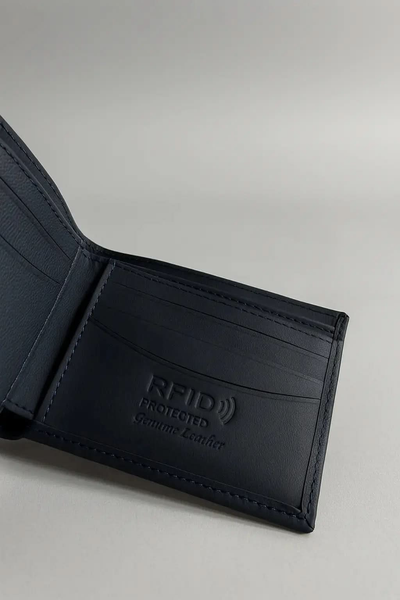 Minimalist RFID Leather Wallet – Slim & Secure Design