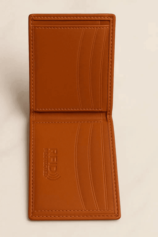 Minimalist RFID Leather Wallet – Slim & Secure Design - Ecowears.pk