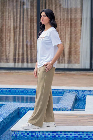 Nomad Luxe Trouser - Soft Stretch Wide-Leg Fit for Ultimate Comfort - Ecowears.pk