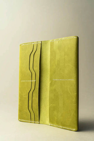 Olive Green Leather Wallet – Bold, Sleek & Functional - Ecowears.pk