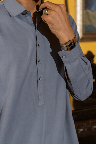 Refined Grey Shalwar Kameez – A Smart and Comfortable Choice for Everyday and Formal Wear - Ecowears.pk
