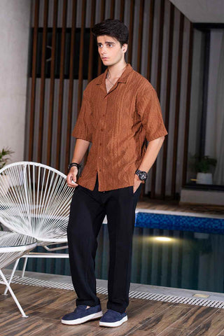 Relaxed Fit Black Trouser - Lightweight Cotton - Ecowears.pk