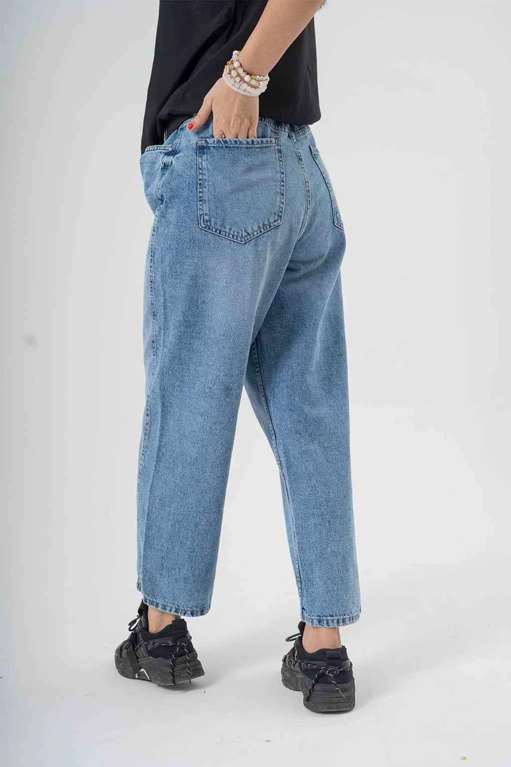 Relaxed Light Blue Baggy Jeans Effortless Wide Leg Comfort