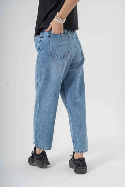 Relaxed Light Blue Baggy Jeans Effortless Wide Leg Comfort