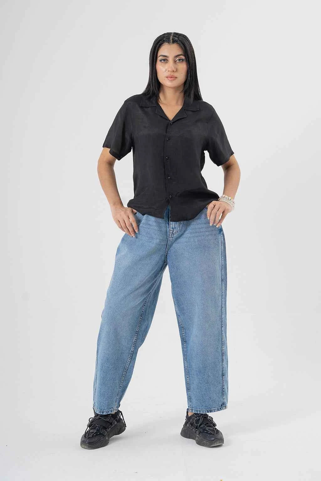 Relaxed Light Blue Baggy Jeans Effortless Wide Leg Comfort