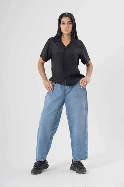 Relaxed Light Blue Baggy Jeans Effortless Wide Leg Comfort