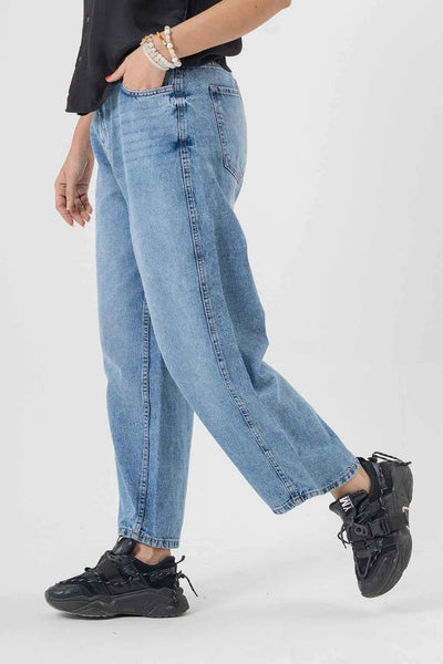 Relaxed Light Blue Baggy Jeans Effortless Wide Leg Comfort
