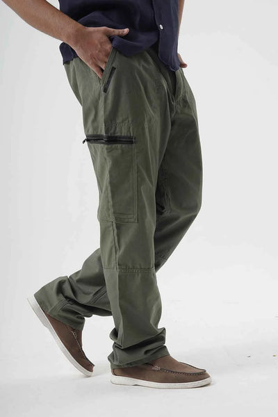 Sleek Olive Green Cargo Pants with Urban Edge Style Vibe