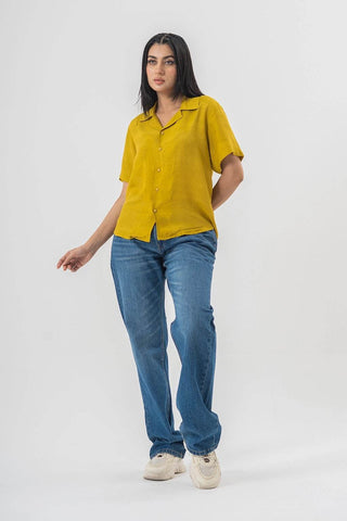 Straight Fit Blue Denim Pants in Mid Wash for Relaxed Everyday Style - Ecowears.pk