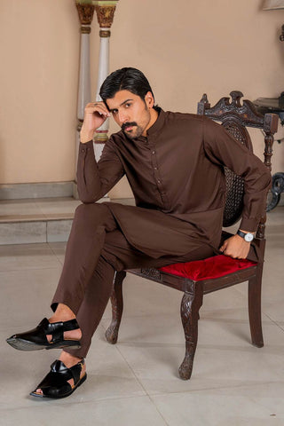 Stylish Brown Kurta – Comfortable, Traditional, and Perfect for Any Occasion - Ecowears.pk
