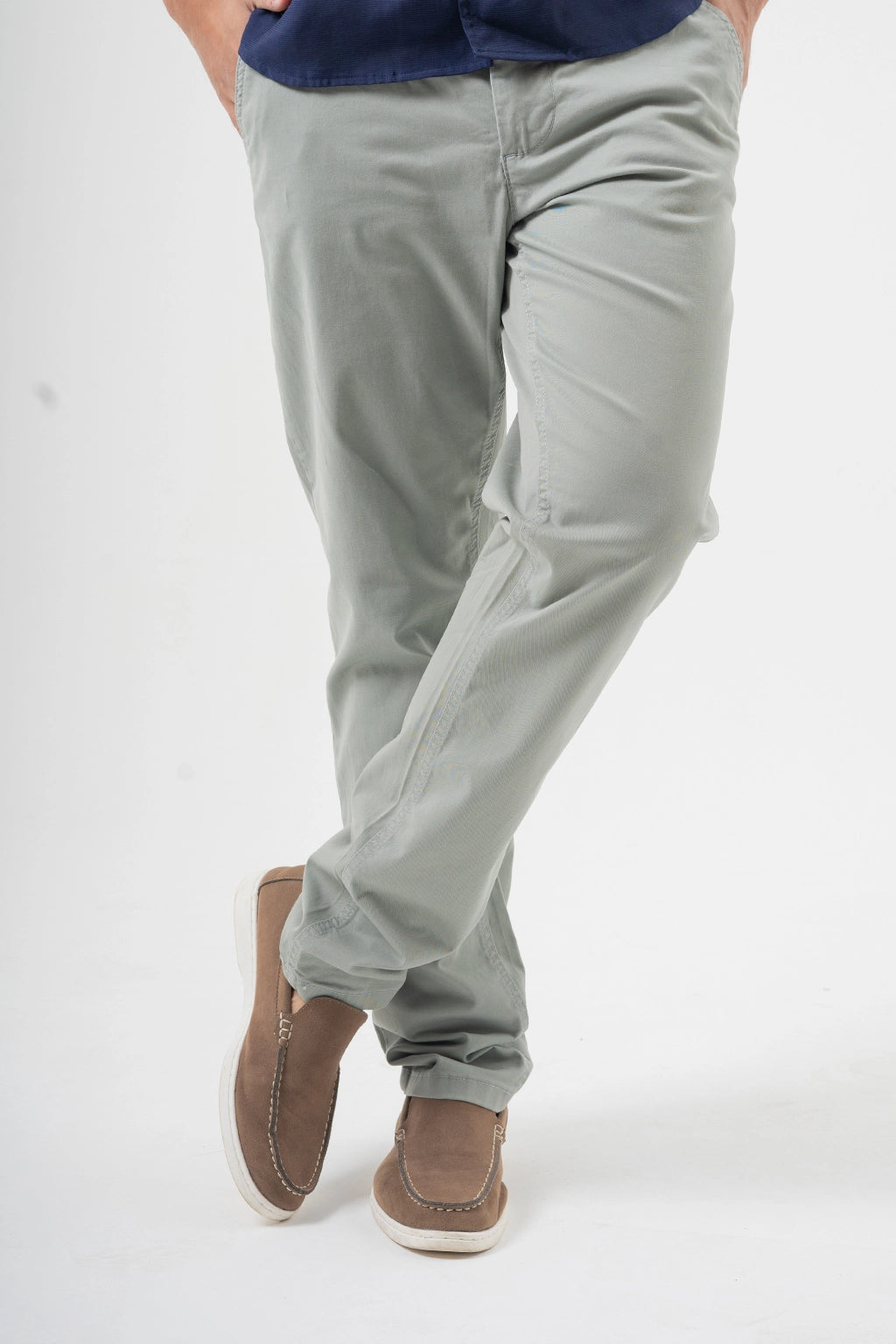 Stylish Light Wash Wide Leg Palazzo Denim Trousers