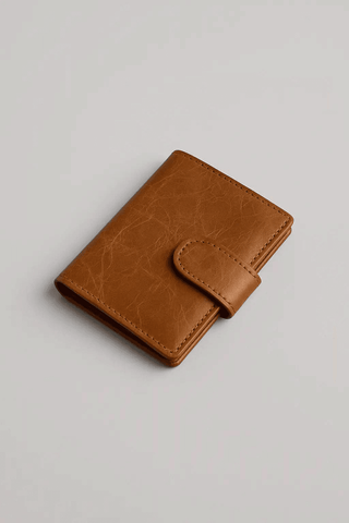 Tan Leather Cardholder – Compact, Secure & Everyday Chic - Ecowears.pk