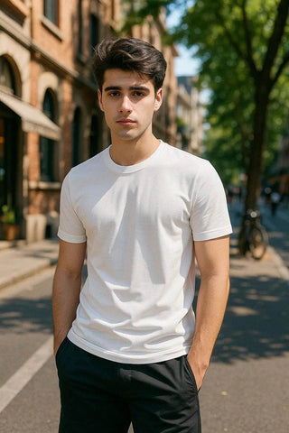 Trouser and White Tee Set - Save Extra Rs. 500 - Ecowears.pk