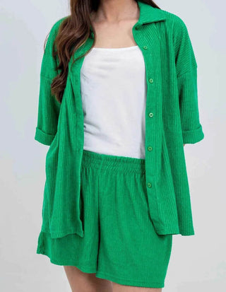 Women's 3-Piece Green Co-ord Set - Ecowears.pk