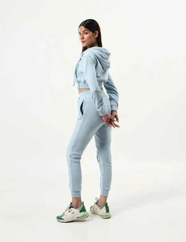 Women's Suit Zipper Casual Hoodie Waist Stretch Pants