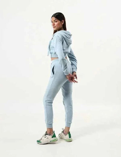 Women's Suit Zipper Casual Hoodie Waist Stretch Pants