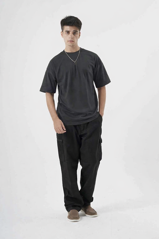 Black Cargo Pants Ecowears.pk