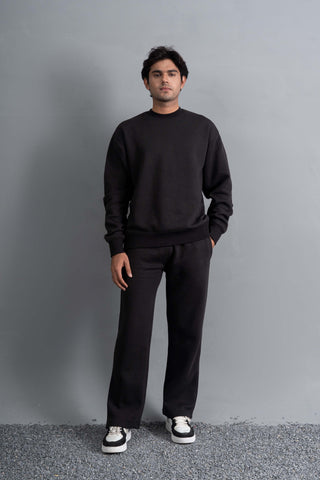 Black Essential Sweatshirt Ecowears Store