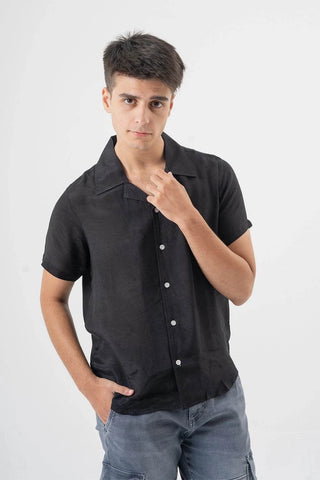 Black Short Sleeve Shirt for Urban Street Style Vibes Ecowears.pk