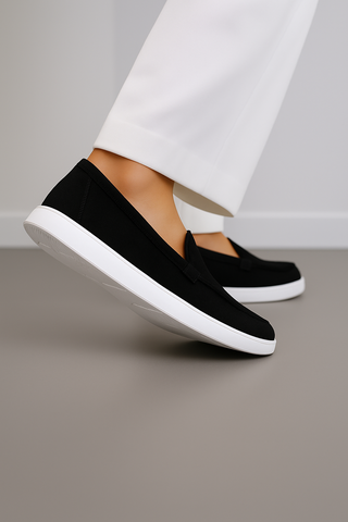 Black Suede Loafers Ecowears Store