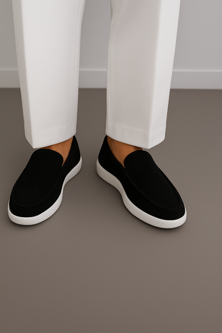 Black Suede Loafers Ecowears Store