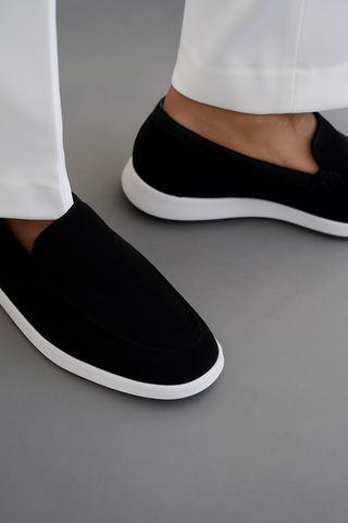 Black Suede Loafers Ecowears Store