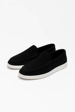 Black Suede Loafers Ecowears Store