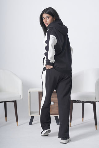 Black & White Contrast Tracksuit Ecowears Store
