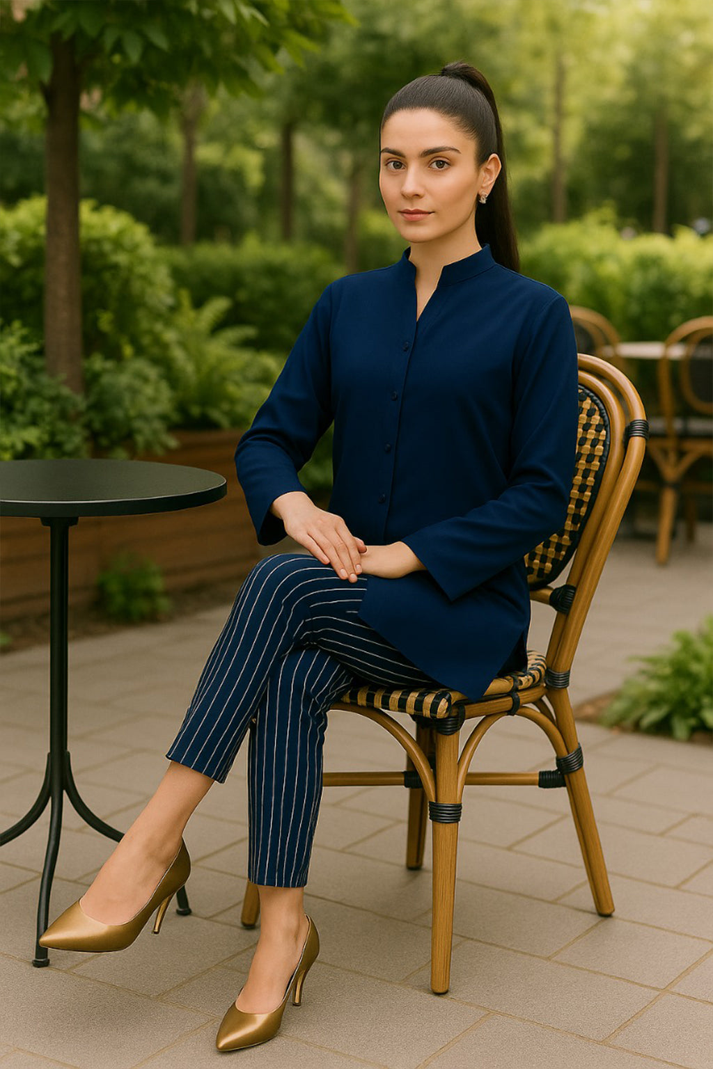 Blue Eclipse Co-ord Set
