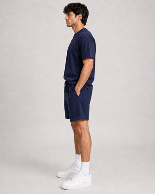 Blue Relaxed Shorts Set Ecowears Store