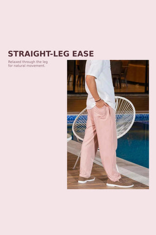 Men's Blush Pink Relaxed-Fit Trouser Ecowears.pk