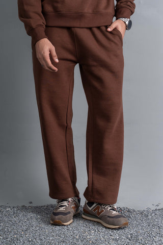 Brown Essential Hoodie Set Ecowears Store