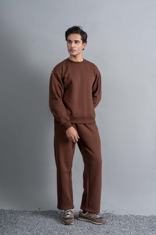 Brown Essential Sweat Set Ecowears Store