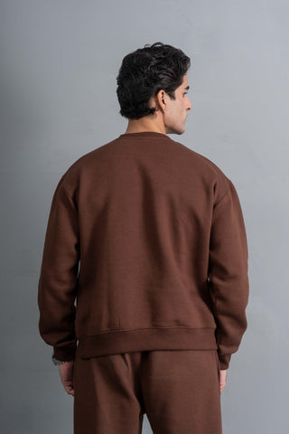 Brown Essential Sweatshirt Ecowears Store