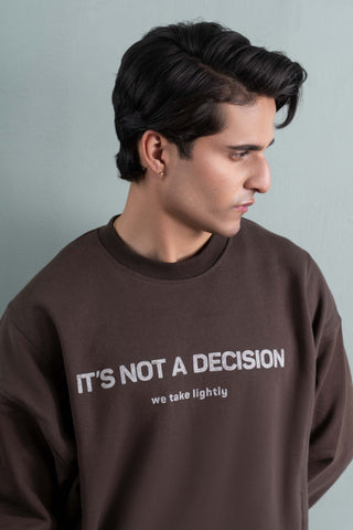 Brown Graphic Sweatshirt Ecowears Store