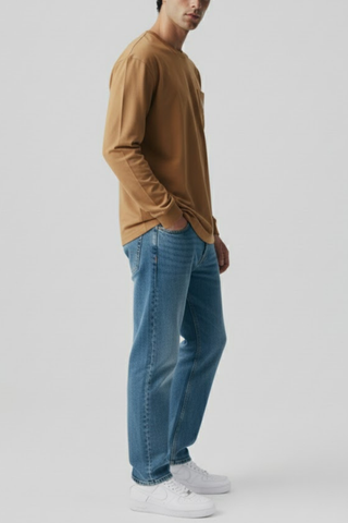 Brown Long Sleeve Tee Ecowears Store