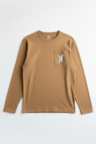 Brown Long Sleeve Tee Ecowears Store