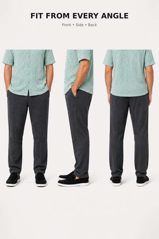 Relaxed Fit Trouser - Charcoal Grey Ecowears.pk