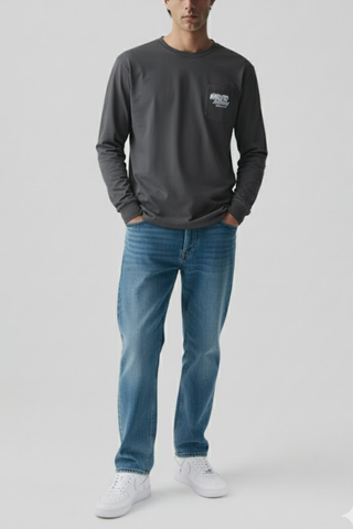 Charcoal Long Sleeve Tee Ecowears Store