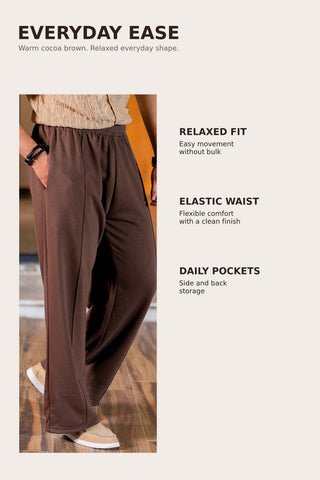 Classic Brown Relaxed-Fit Trouser Ecowears Store