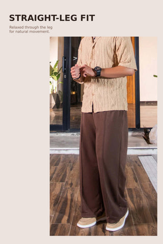 Classic Brown Relaxed-Fit Trouser Ecowears Store