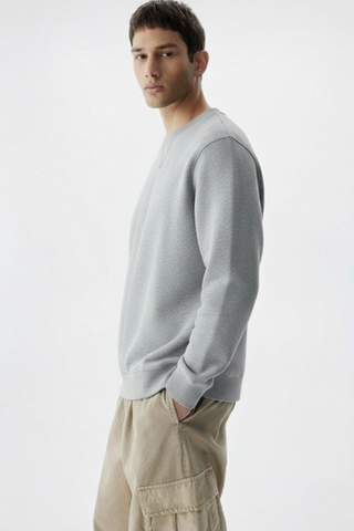 Classic Crewneck Sweatshirt – Light Grey Ecowears Store