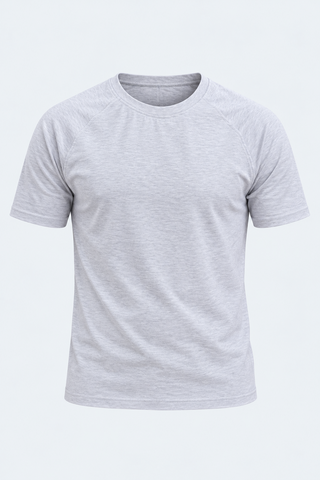 Classic Grey Essential T-Shirt for Men — front studio view