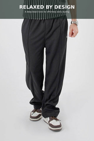 Classic Textured Trouser - Black Ecowears Store